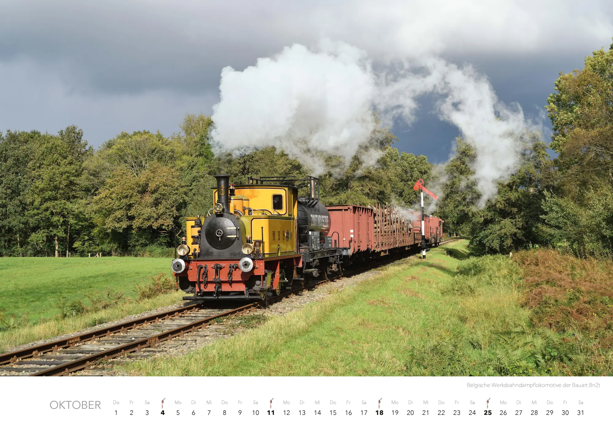 Bild: 9783966649476 | Dampfloks in Farbe Kalender 2026 | Jörg Hajt | Kalender | 14 S. | 2026