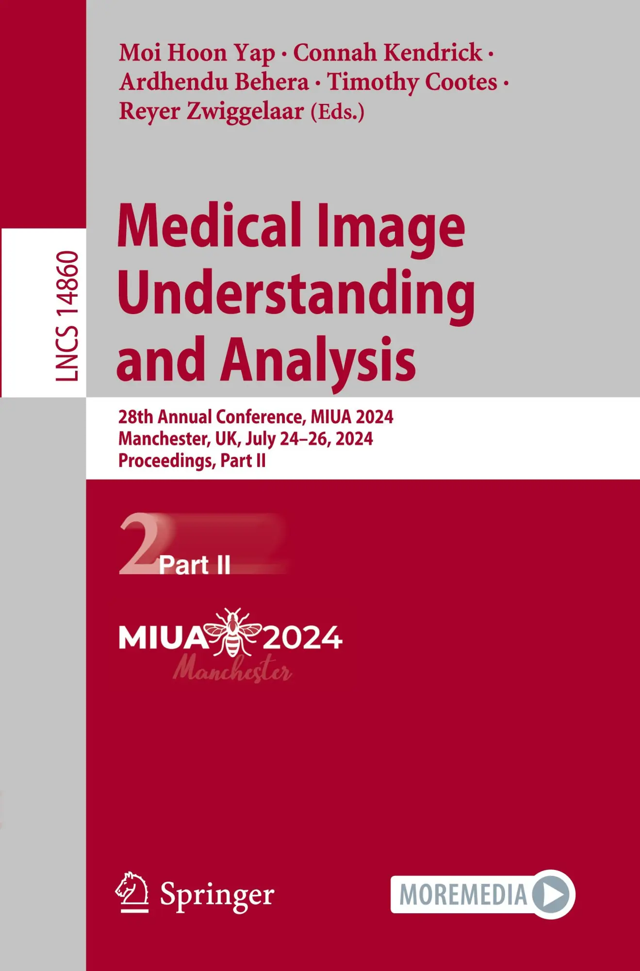 Cover: 9783031669576 | Medical Image Understanding and Analysis | Moi Hoon Yap (u. a.) | Buch
