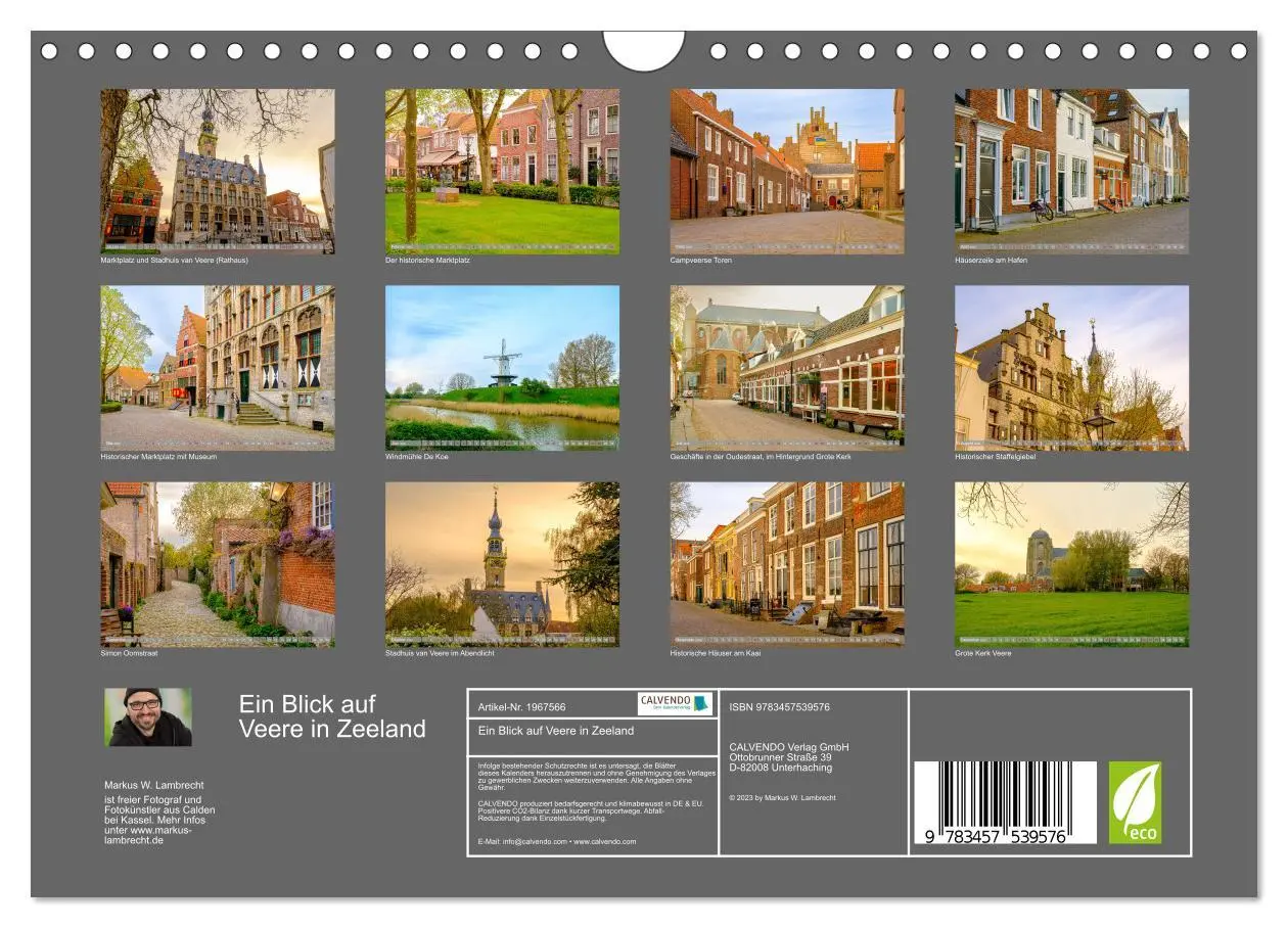 Bild: 9783457539576 | Ein Blick auf Veere in Zeeland (Wandkalender 2026 DIN A4 quer),...