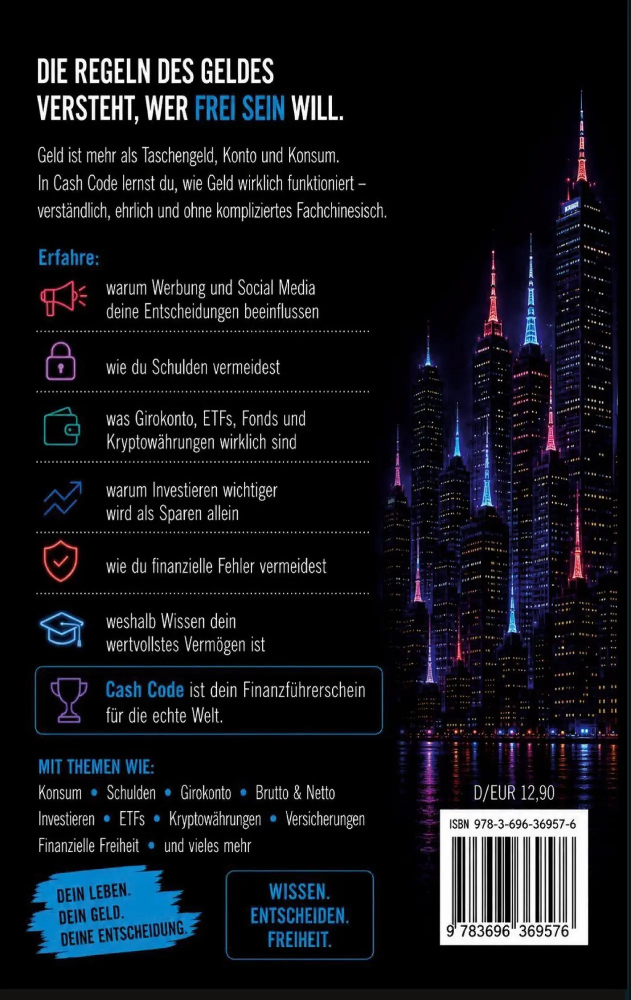 Rückseite: 9783696369576 | Cash Code | Finanzielle Freiheit beginnt mit Wissen | Sandra Münzer