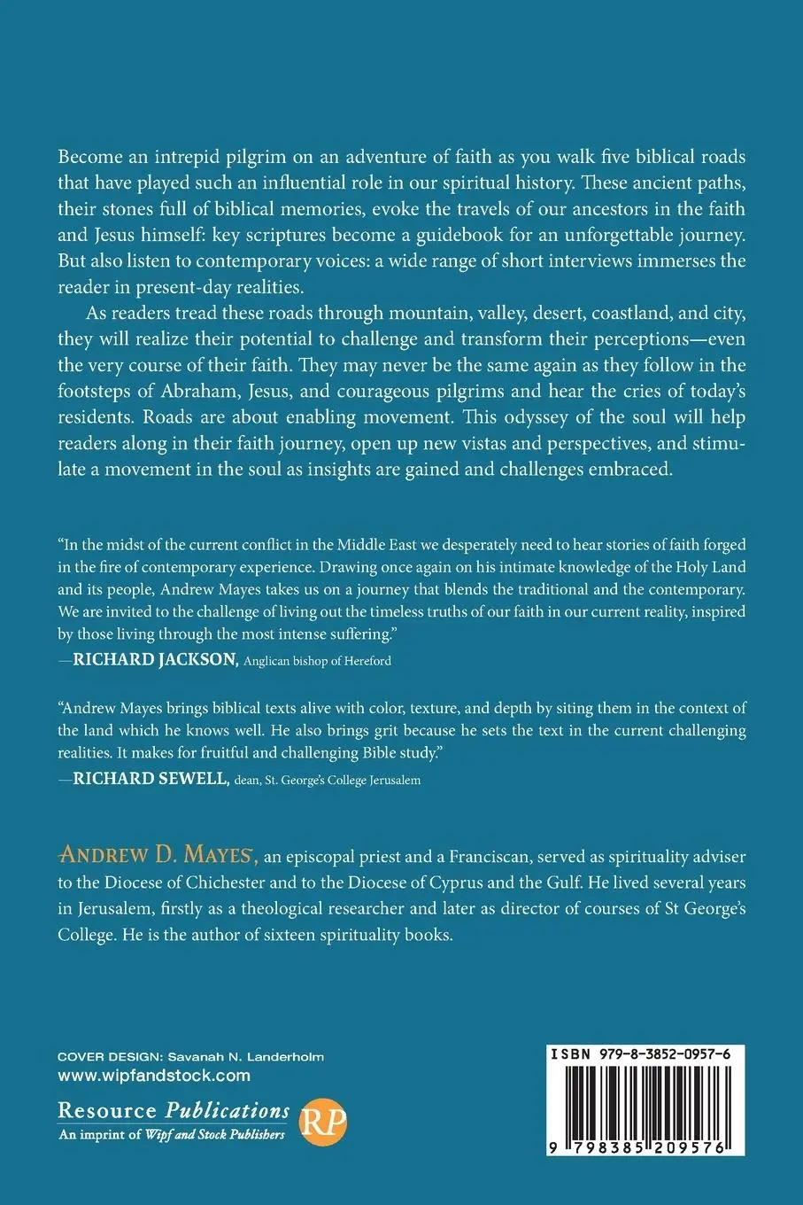 Rückseite: 9798385209576 | Roads of Hurt and Hope | Transformative Journeys in the Holy Land