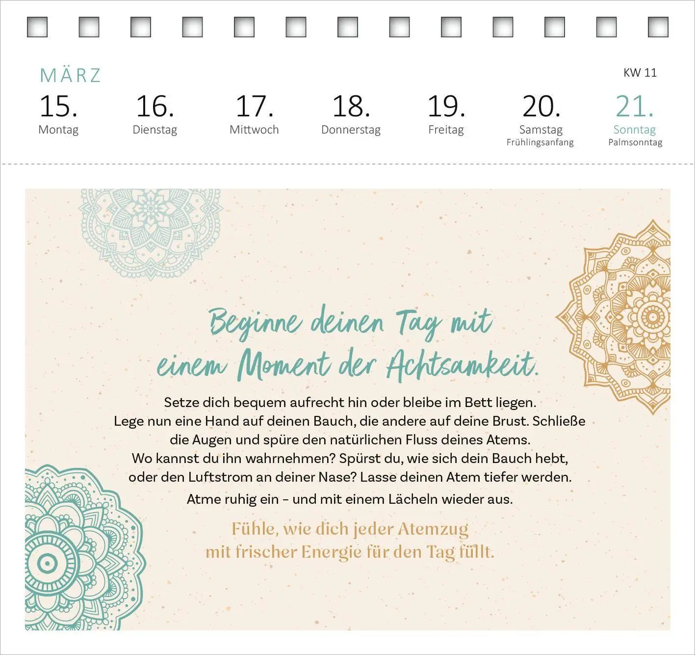 Bild: 4014489139676 | Postkartenkalender Yogaglück für jeden Tag 2027 | Kalender | 108 S.