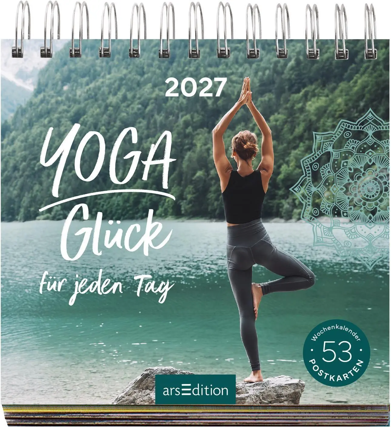 Bild: 4014489139676 | Postkartenkalender Yogaglück für jeden Tag 2027 | Kalender | 108 S.