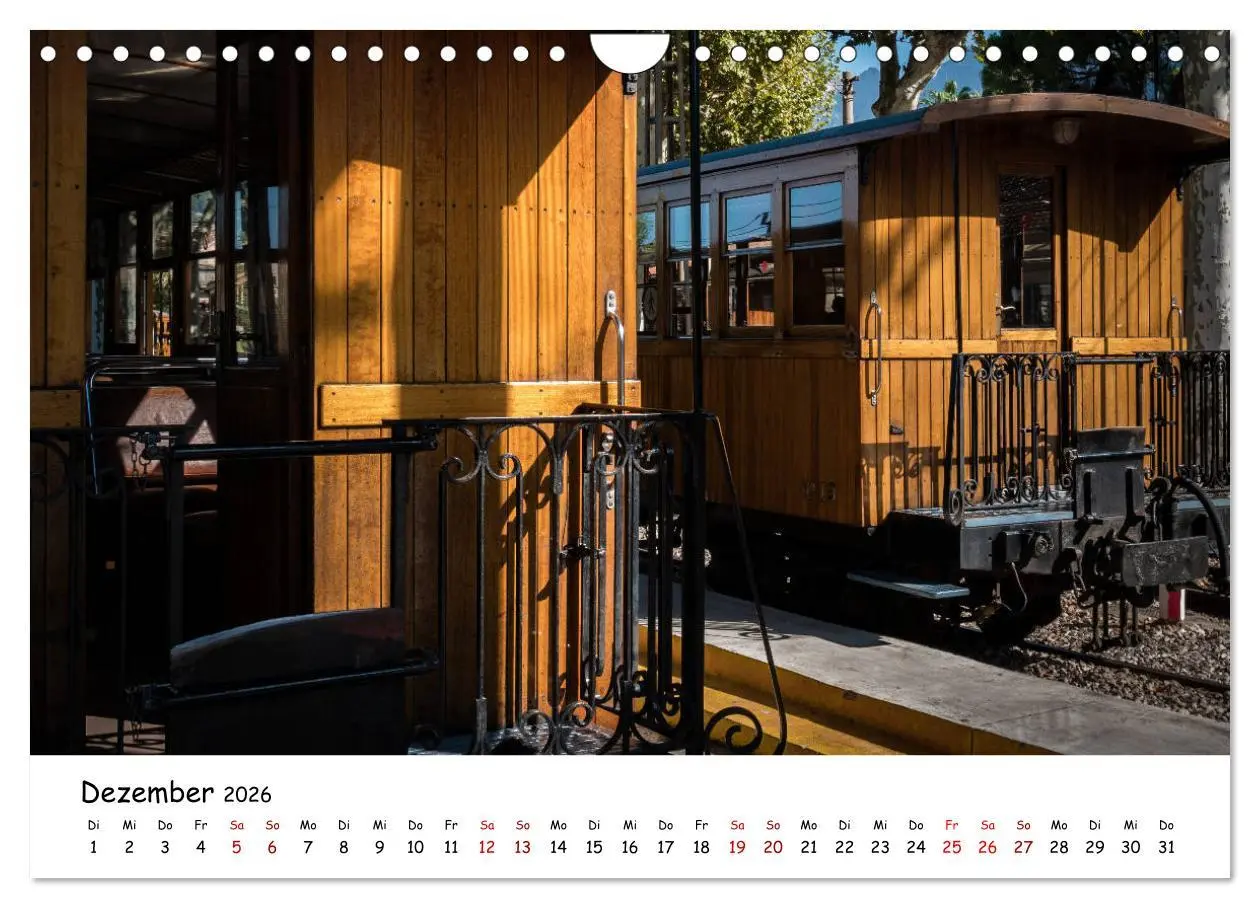 Bild: 9783457839676 | Die Schienen von Soller und Port de Soller (Wandkalender 2026 DIN...