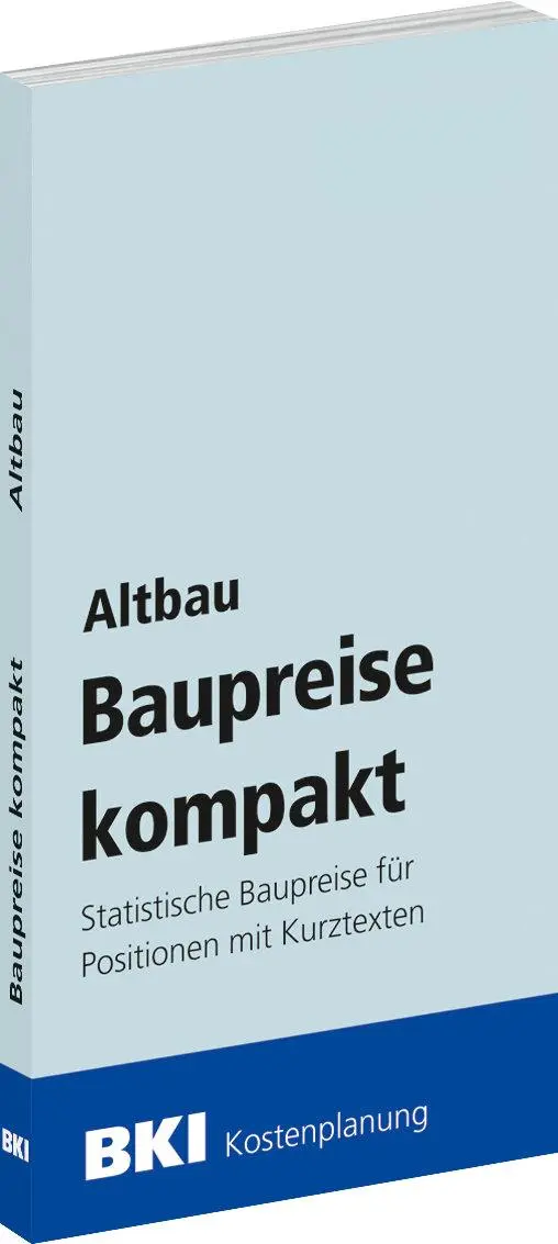 Cover: 9783481049676 | BKI Baupreise kompakt Altbau 2026 | Architektenkammern | Taschenbuch
