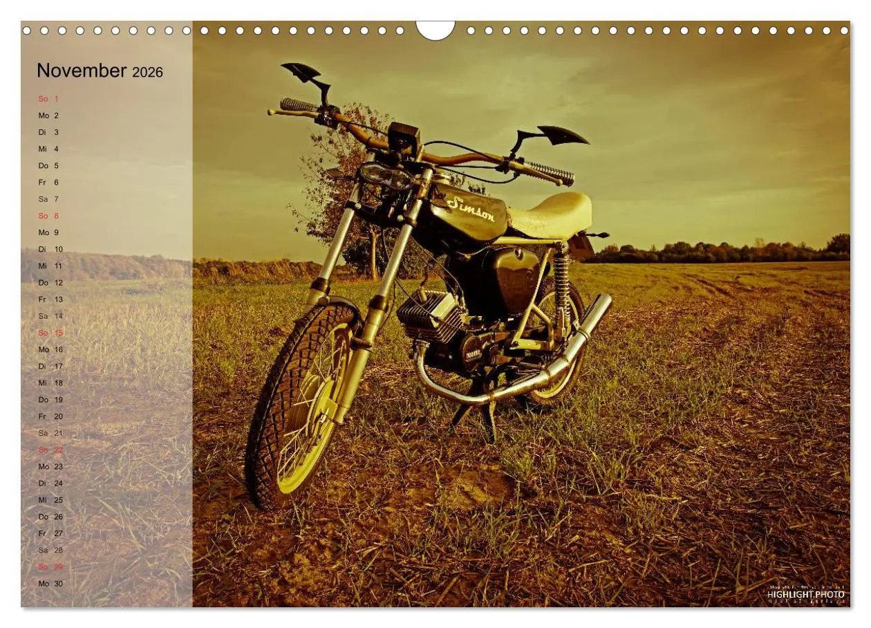 Bild: 9783516099676 | Simson S51 (Wandkalender 2026 DIN A3 quer), CALVENDO Monatskalender