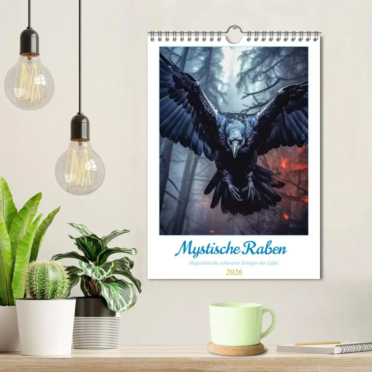 Bild: 9783516309676 | Mystische Raben (Wandkalender 2026 DIN A4 hoch), CALVENDO...