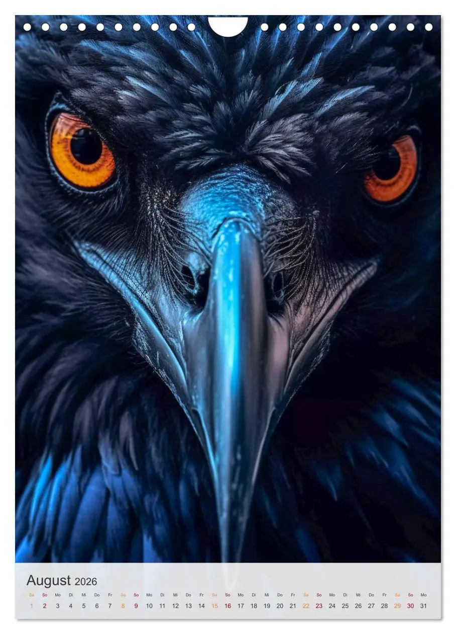 Bild: 9783516309676 | Mystische Raben (Wandkalender 2026 DIN A4 hoch), CALVENDO...