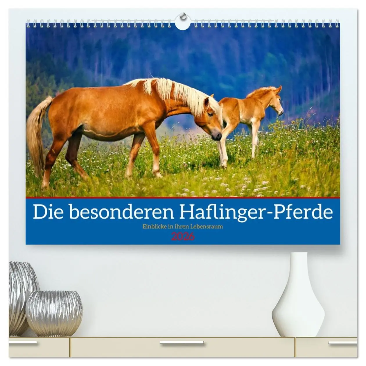 Cover: 9783516619676 | Die besonderen Haflinger-Pferde (hochwertiger Premium Wandkalender...