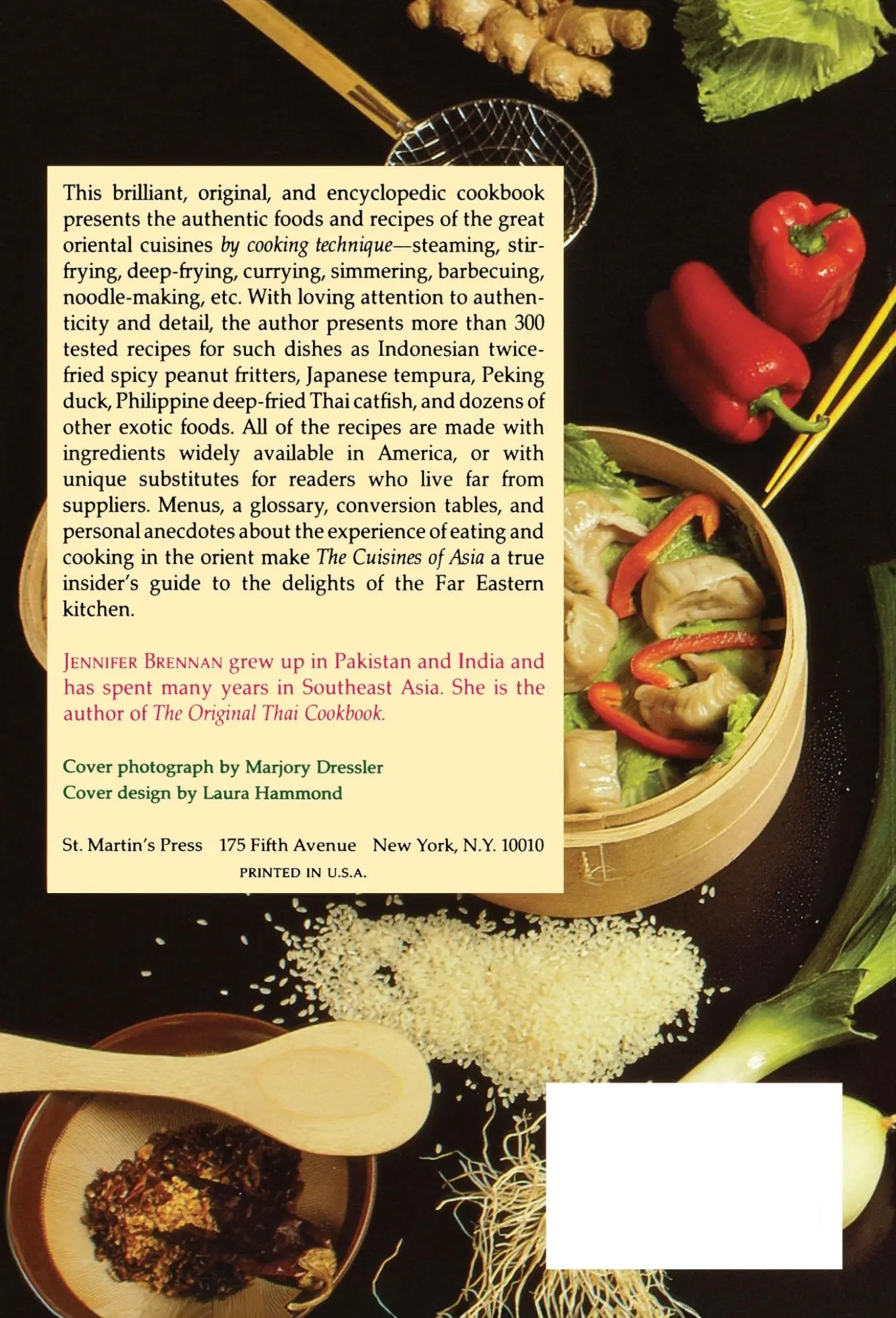 Rückseite: 9780312039776 | The Cuisines of Asia | Nine Great Oriental Cuisines by Technique