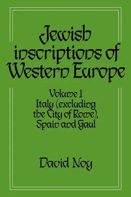 Cover: 9780521619776 | Jewish Inscriptions of Western Europe | David Noy | Taschenbuch | 2005