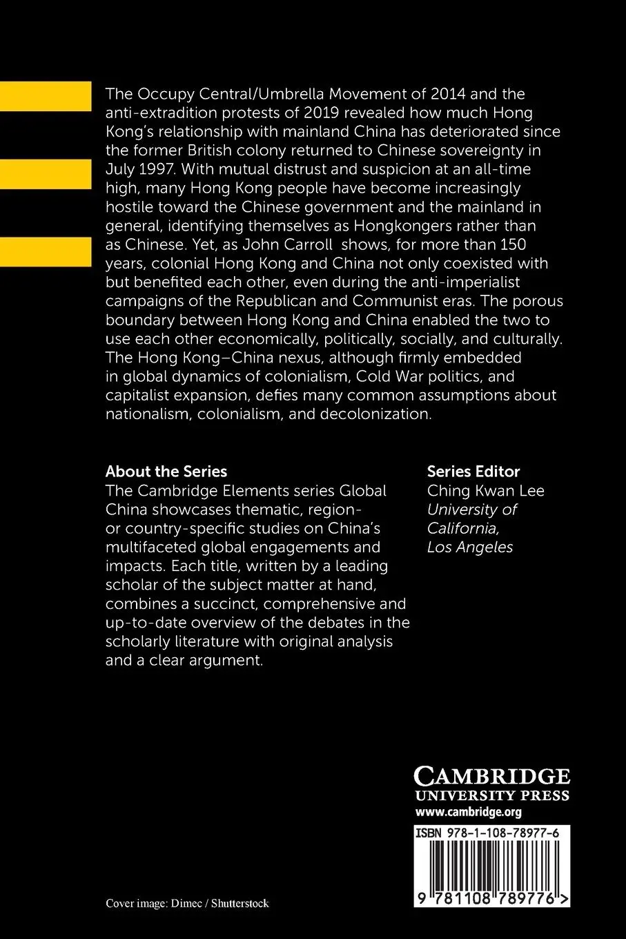 Rückseite: 9781108789776 | The Hong Kong-China Nexus | John M Carroll | Taschenbuch | Englisch
