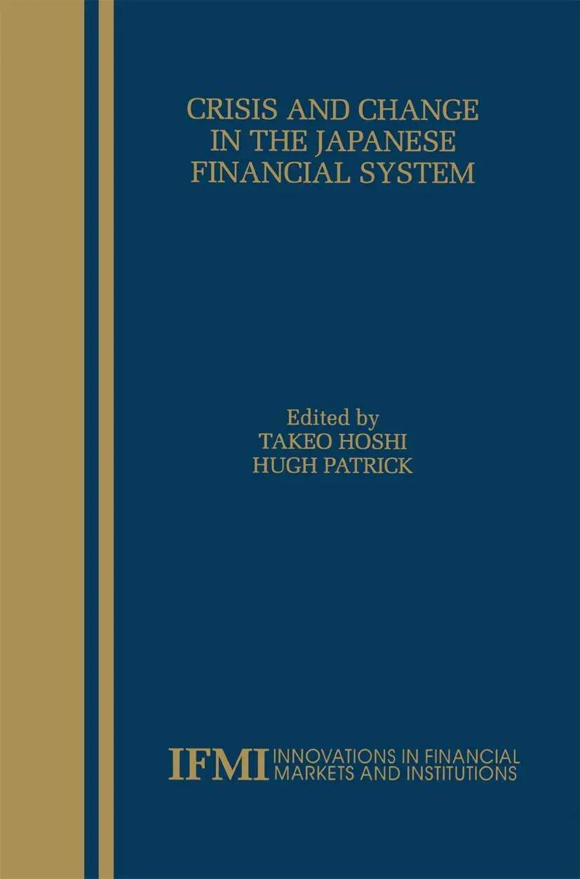 Cover: 9781461369776 | Crisis and Change in the Japanese Financial System | Patrick (u. a.)