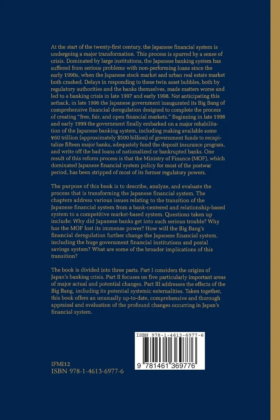 Rückseite: 9781461369776 | Crisis and Change in the Japanese Financial System | Patrick (u. a.)