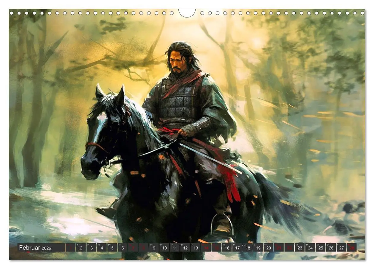 Bild: 9783457519776 | Samurai - ein Leben in Meditation (Wandkalender 2026 DIN A3 quer),...