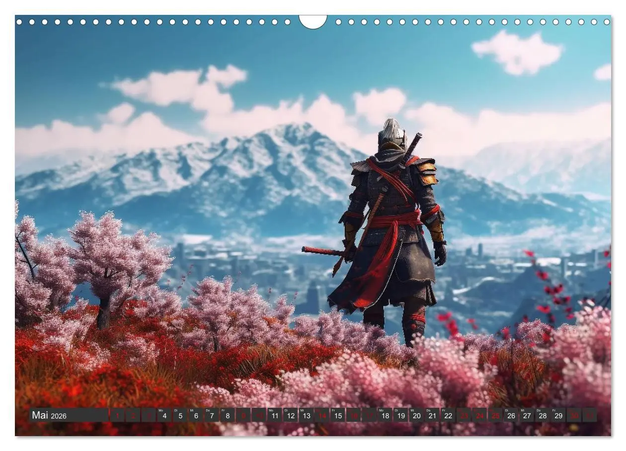 Bild: 9783457519776 | Samurai - ein Leben in Meditation (Wandkalender 2026 DIN A3 quer),...