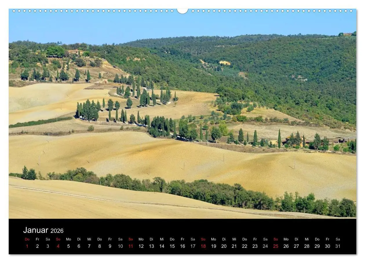 Bild: 9783516159776 | Toskana - Traumlandschaft in Italien (Wandkalender 2026 DIN A2...