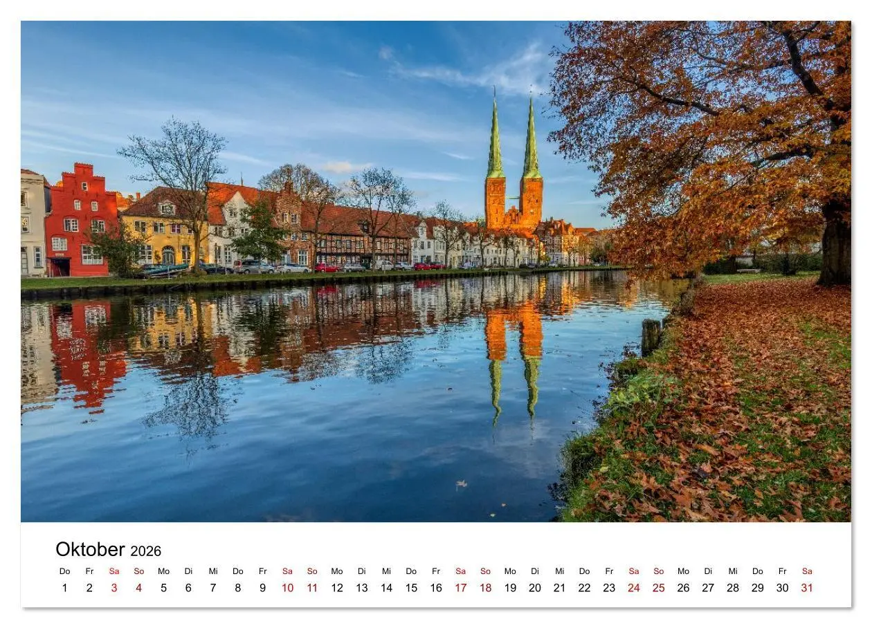 Bild: 9783516609776 | Lübeck - Im Licht der Zeit (Wandkalender 2026 DIN A4 quer),...