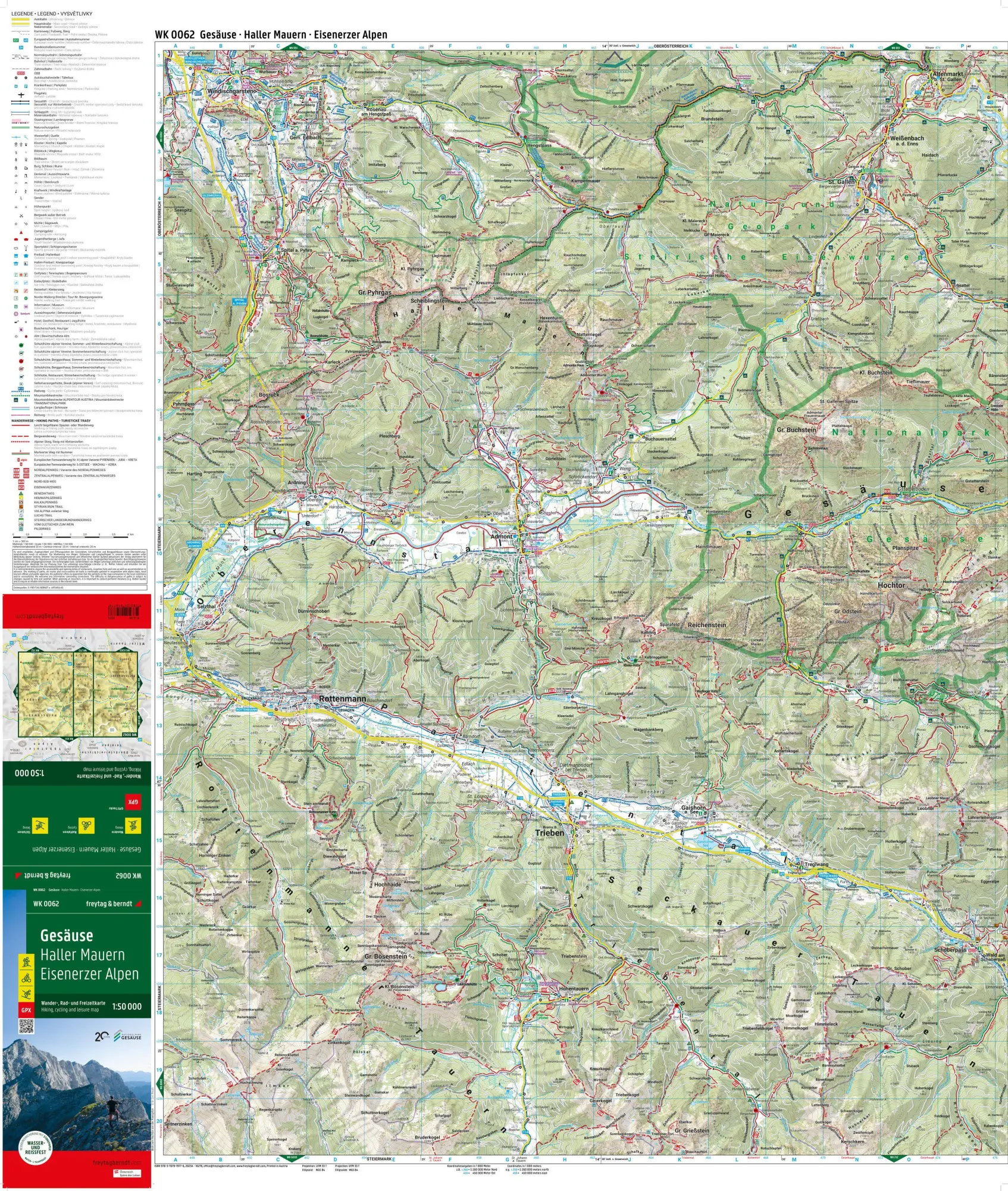 Bild: 9783707919776 | freytag &amp; berndt Wanderkarte WK 0062 Gesäuse, Haller Mauern -...