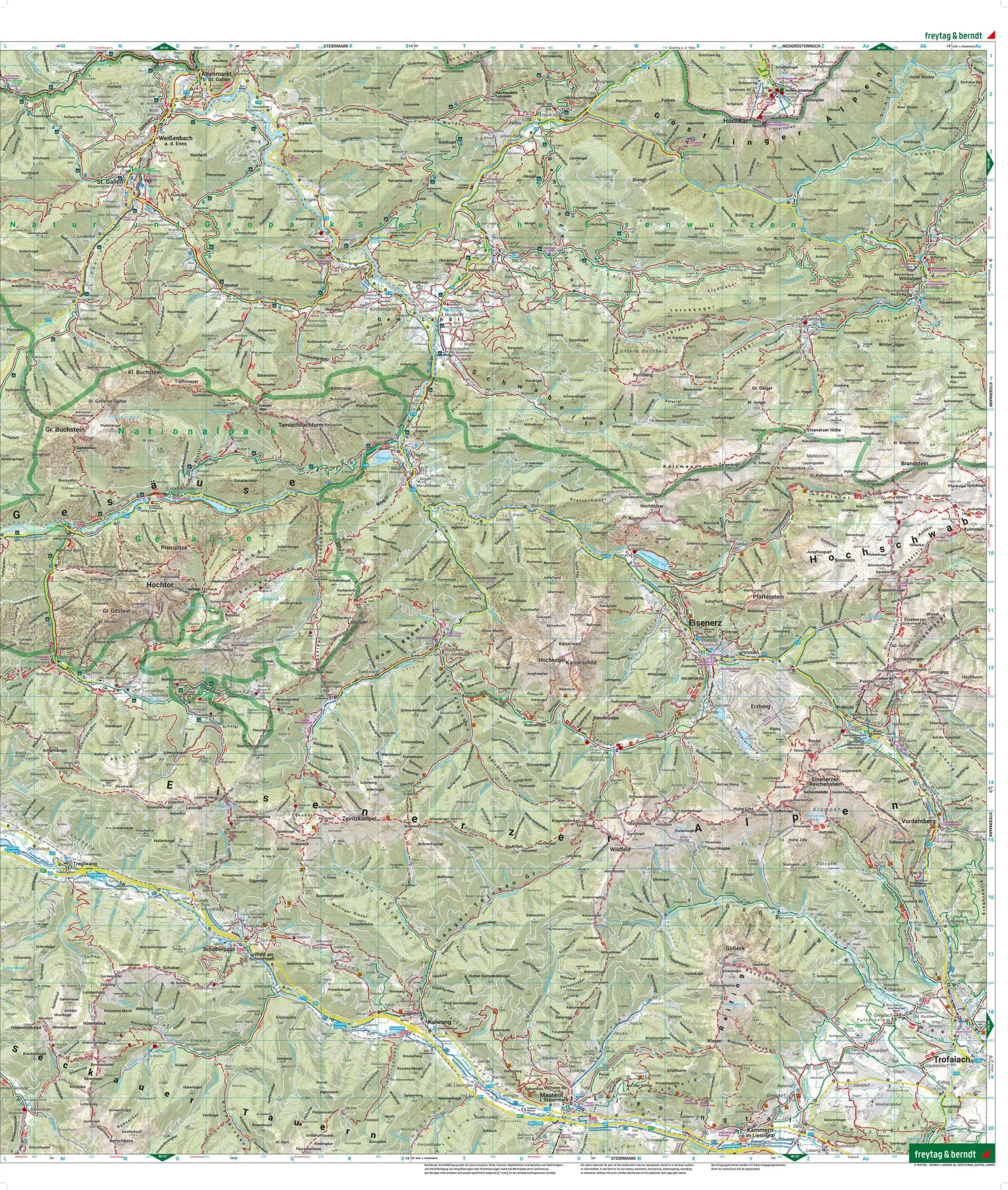Bild: 9783707919776 | freytag &amp; berndt Wanderkarte WK 0062 Gesäuse, Haller Mauern -...