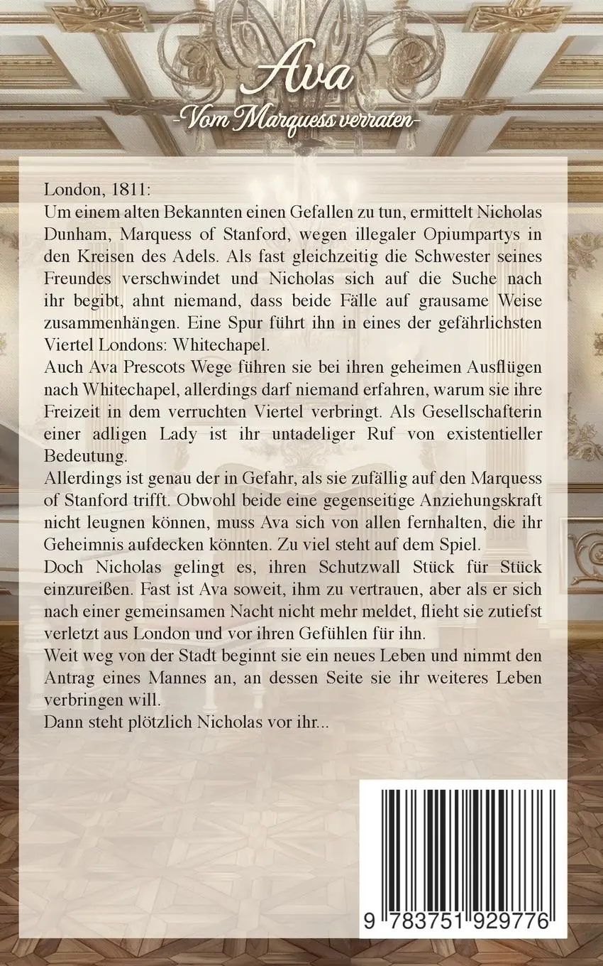 Rückseite: 9783751929776 | Ava | Vom Marquess verraten | Lynn Dermod | Taschenbuch | 308 S.