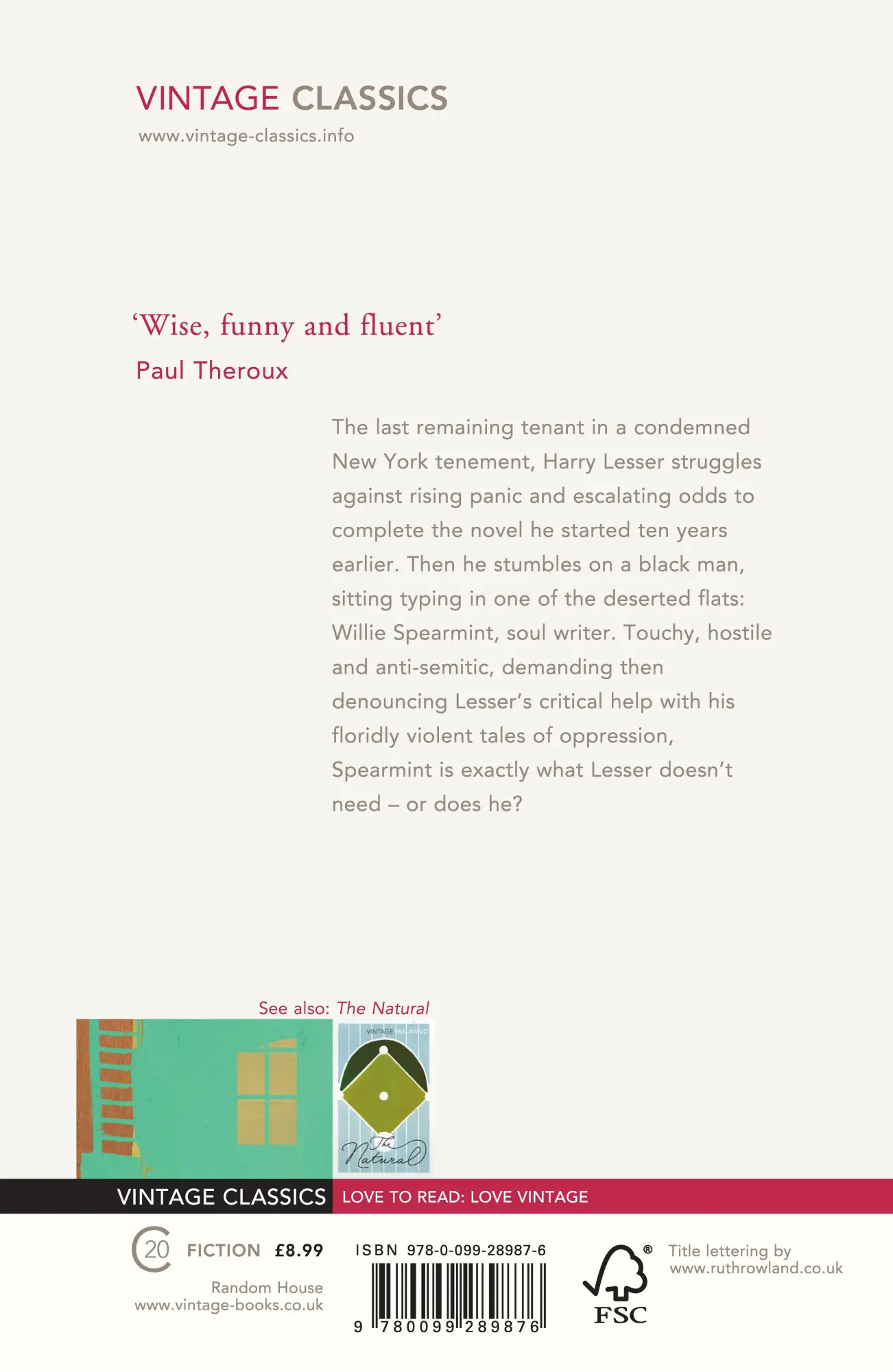 Rückseite: 9780099289876 | The Tenants | Bernard Malamud | Taschenbuch | Englisch | 2014
