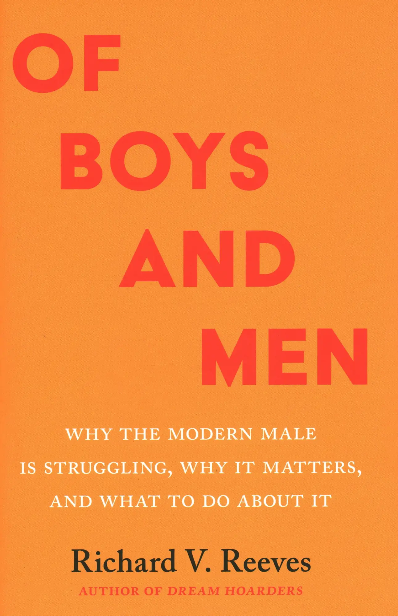 Cover: 9780815739876 | Of Boys and Men | Richard V Reeves | Buch | Gebunden | Englisch | 2022