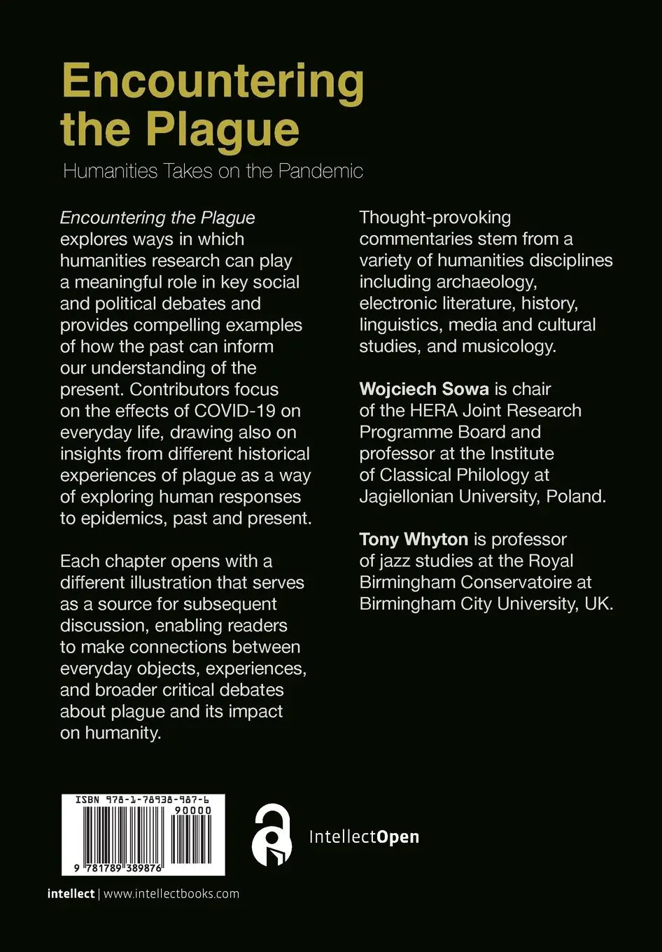 Rückseite: 9781789389876 | Encountering the Plague | Humanities Takes on the Pandemic | Buch