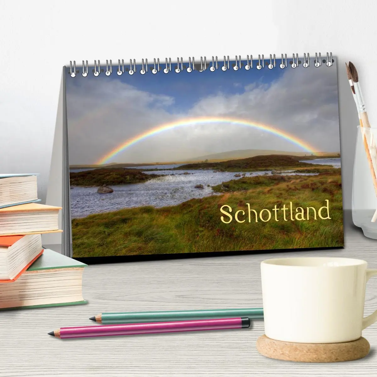 Bild: 9783516149876 | Schottland (Tischkalender 2026 DIN A5 quer), CALVENDO Monatskalender