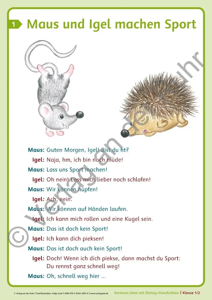 Bild: 9783834629876 | Vorlesen üben mit Dialog-Geschichten - Klasse 1/2 | Katja Lenk | Box