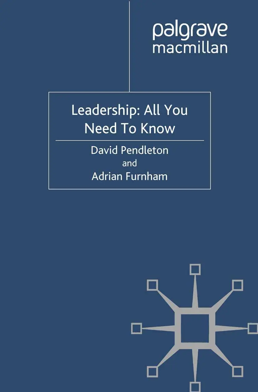 Cover: 9781349339976 | Leadership: All You Need to Know | David Pendleton (u. a.) | Buch | x