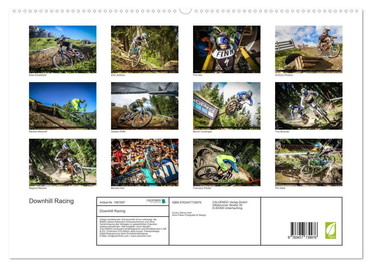 Bild: 9783457739976 | Downhill Racing (hochwertiger Premium Wandkalender 2026 DIN A2...