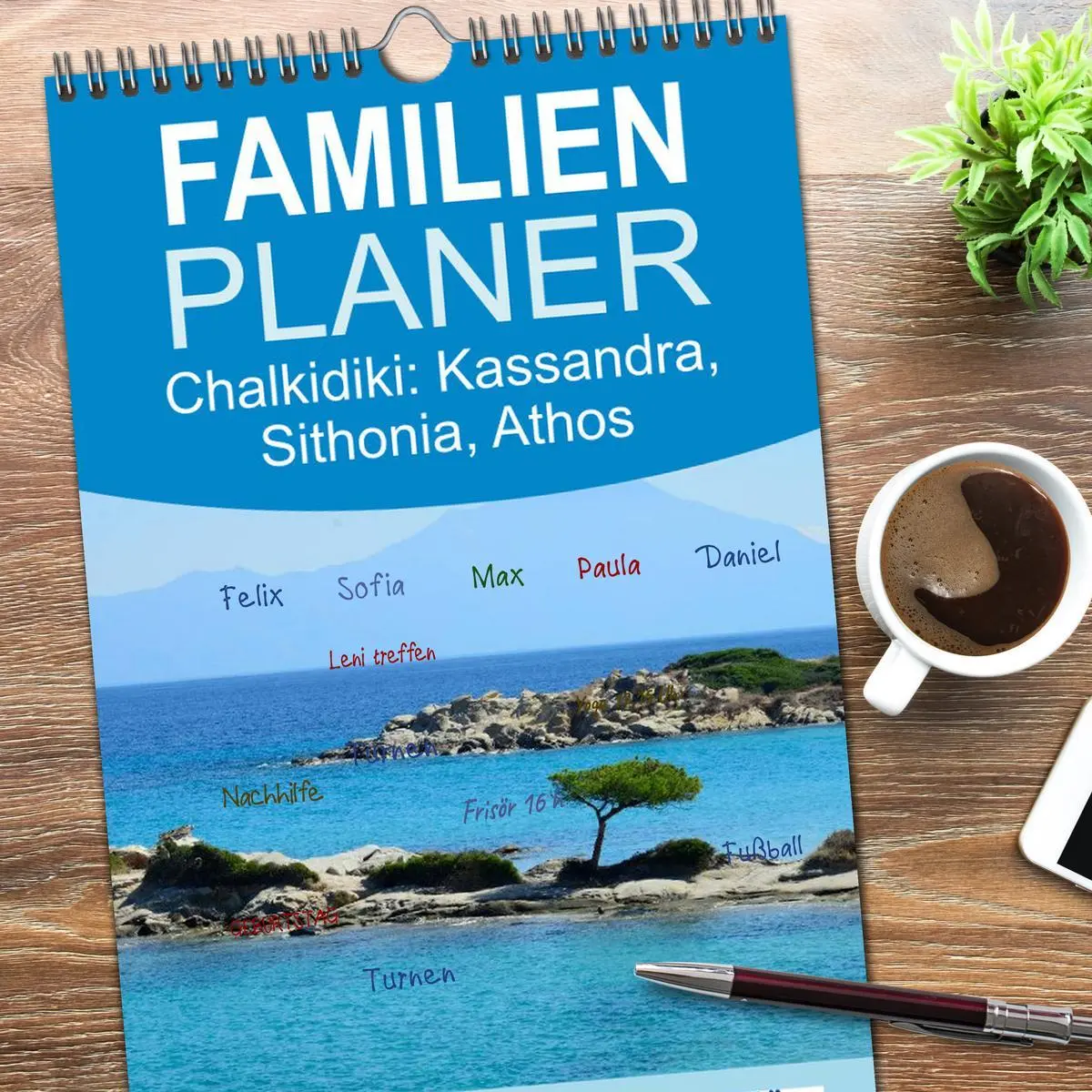 Bild: 9783516519976 | Familienplaner 2026 - Chalkidiki: Kassandra, Sithonia, Athos mit 5...