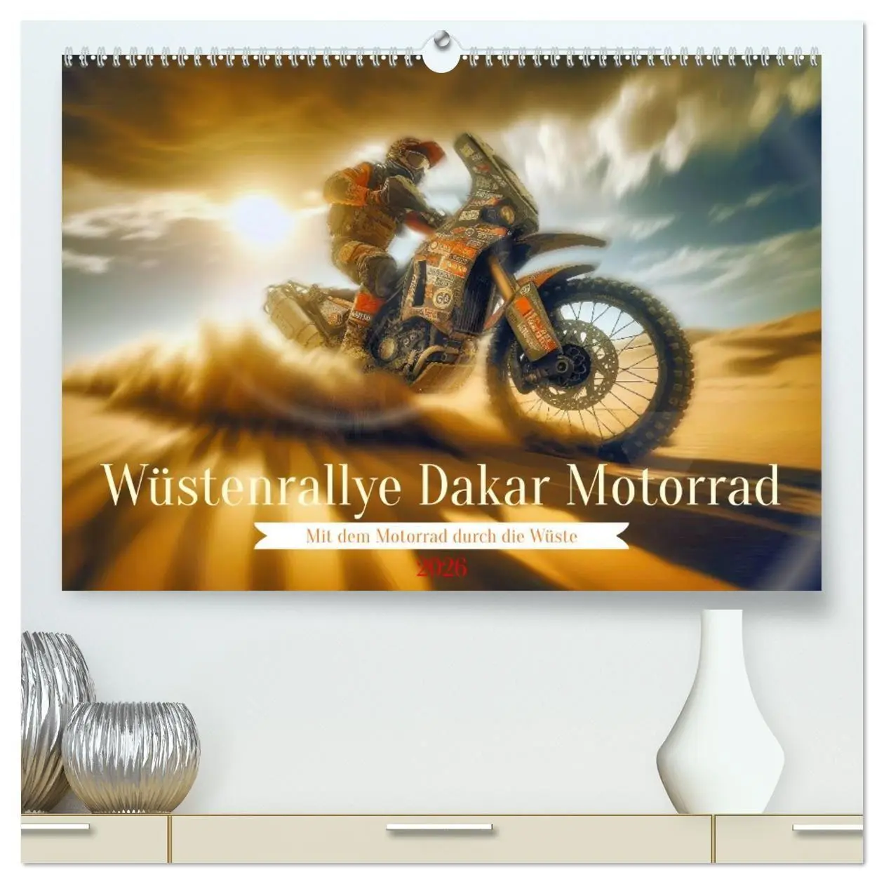 Cover: 9783516689976 | Wüstenrallye Dakar Motorrad (hochwertiger Premium Wandkalender 2026...