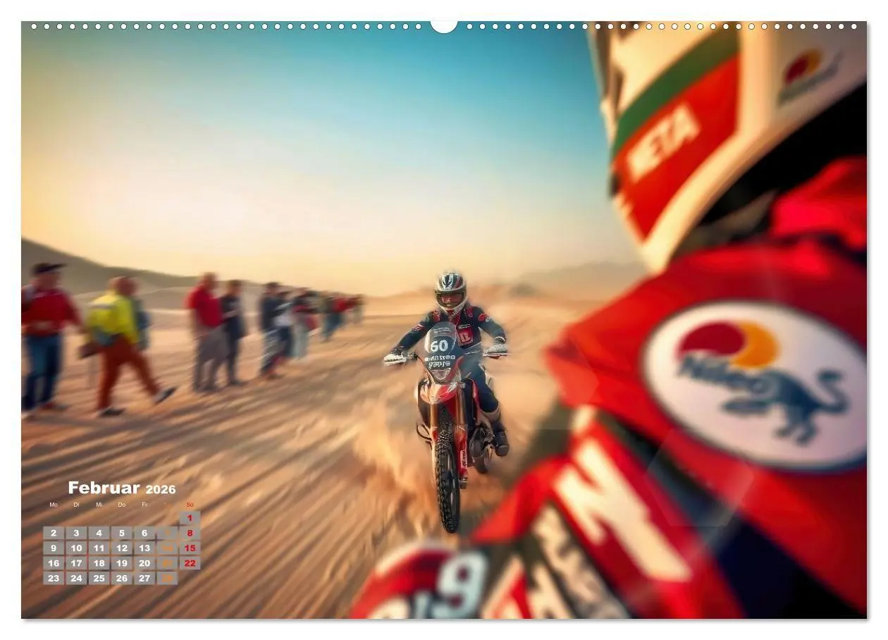 Bild: 9783516689976 | Wüstenrallye Dakar Motorrad (hochwertiger Premium Wandkalender 2026...