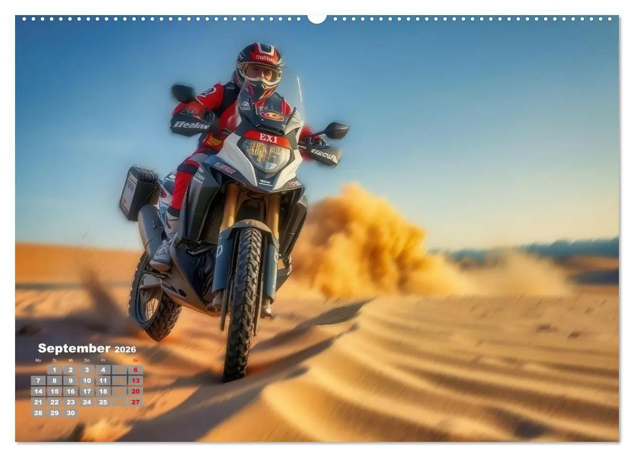 Bild: 9783516689976 | Wüstenrallye Dakar Motorrad (hochwertiger Premium Wandkalender 2026...