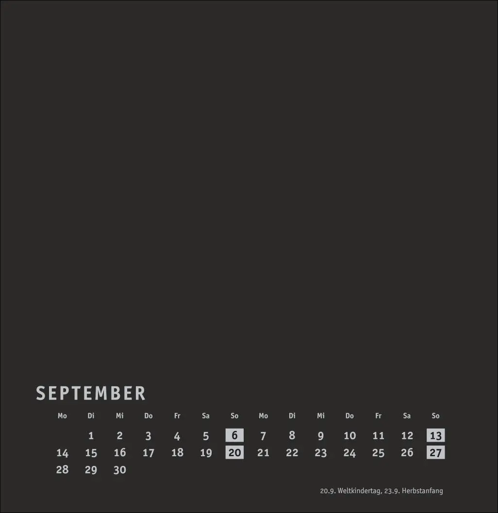 Bild: 9783756409976 | Premium-Bastelkalender schwarz groß 2026 | Kalender | Spiralbindung