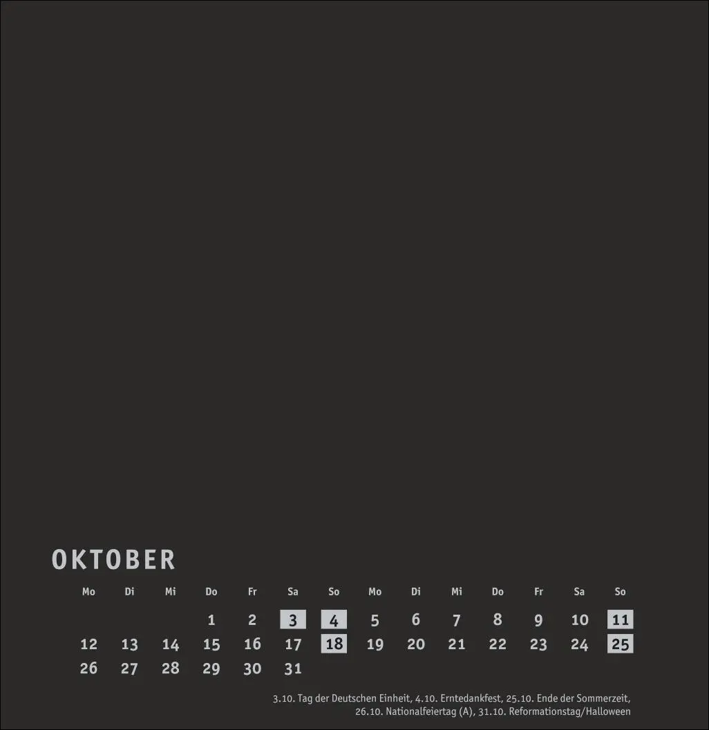 Bild: 9783756409976 | Premium-Bastelkalender schwarz groß 2026 | Kalender | Spiralbindung