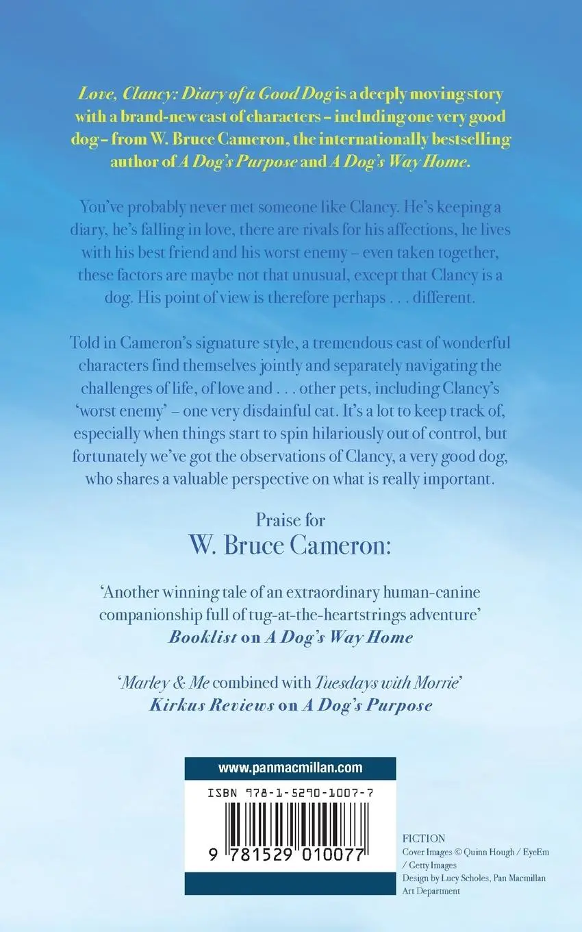 Rückseite: 9781529010077 | Love, Clancy | Diary of a Good Dog | W. Bruce Cameron | Taschenbuch