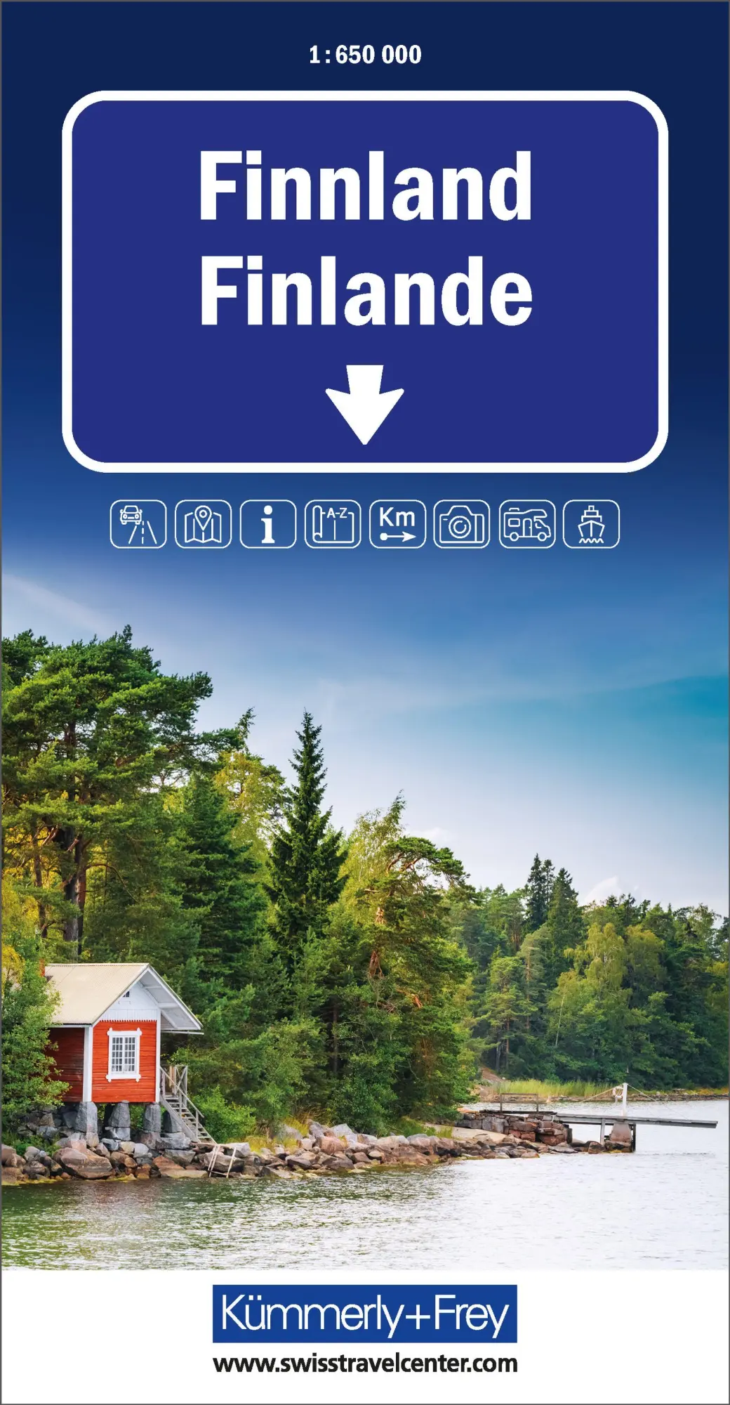 Cover: 9783259300077 | Kümmerly+Frey Strassenkarte Finnland 1:650.000 | (Land-)Karte | 2025