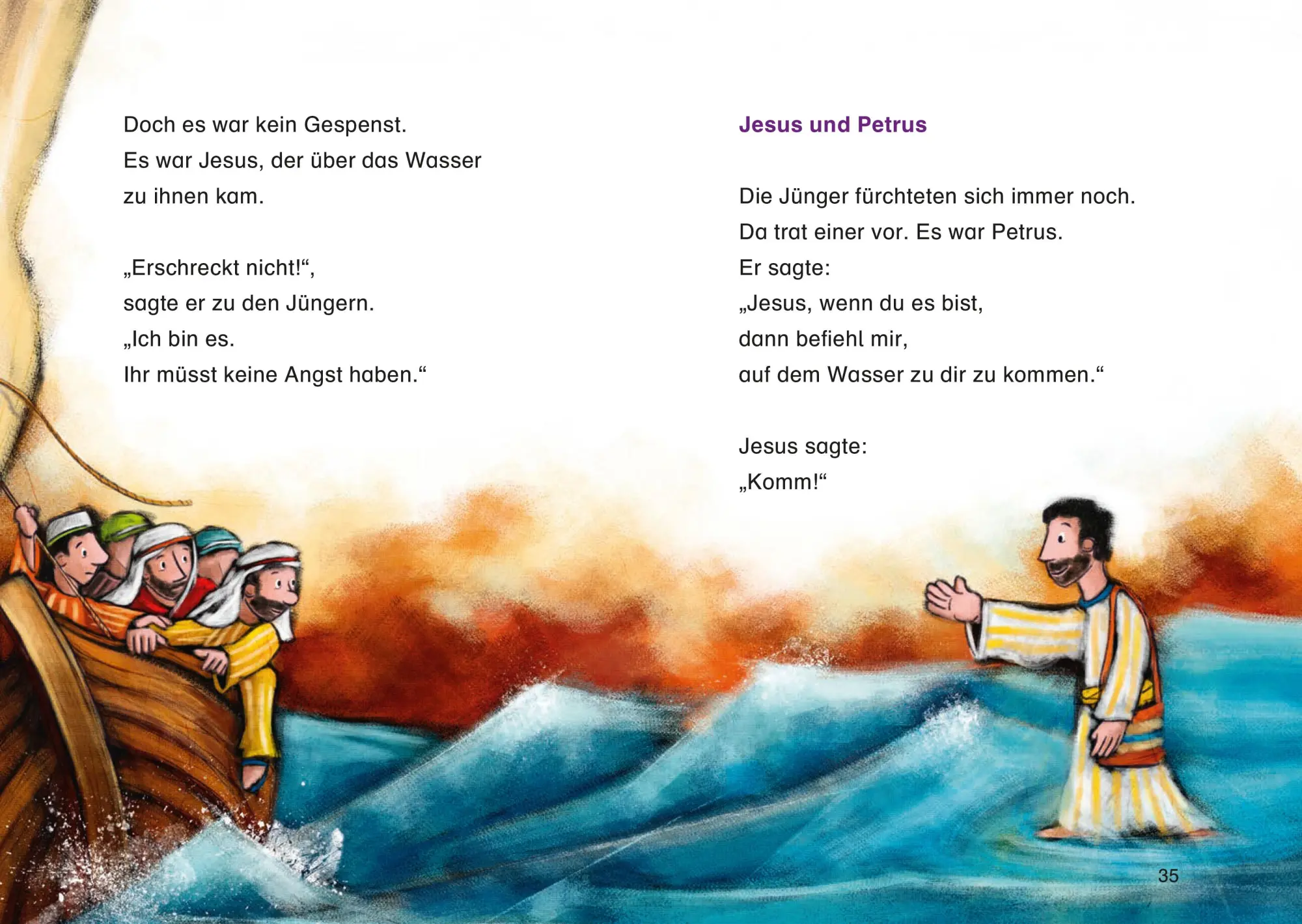 Bild: 9783438040077 | Mit Jesus auf dem See | Reihe: Bibelgeschichten für Erstleser | Weber