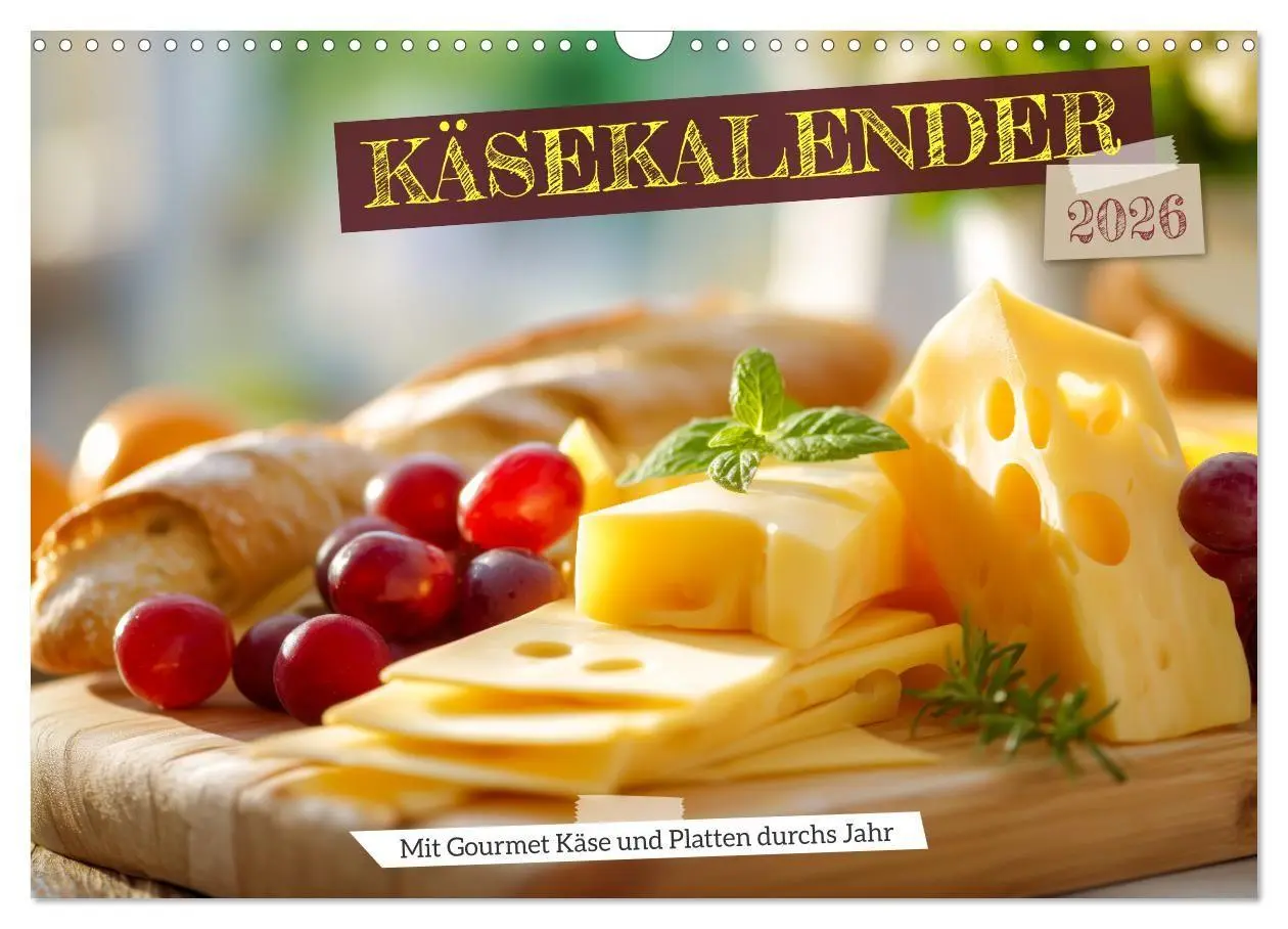 Cover: 9783516700077 | Käsekalender - mit Gourmet Käse und Platten durchs Jahr...