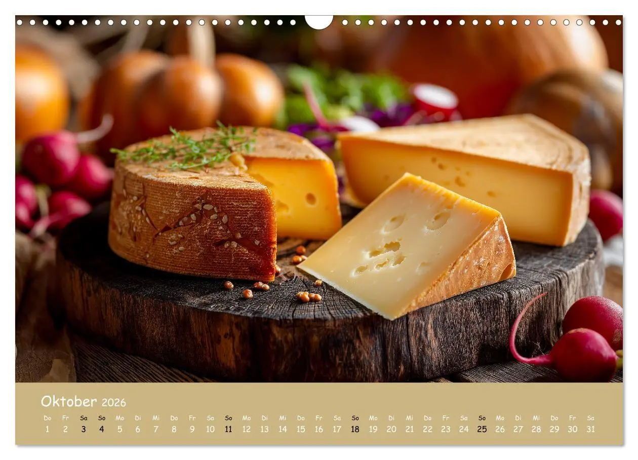 Bild: 9783516700077 | Käsekalender - mit Gourmet Käse und Platten durchs Jahr...