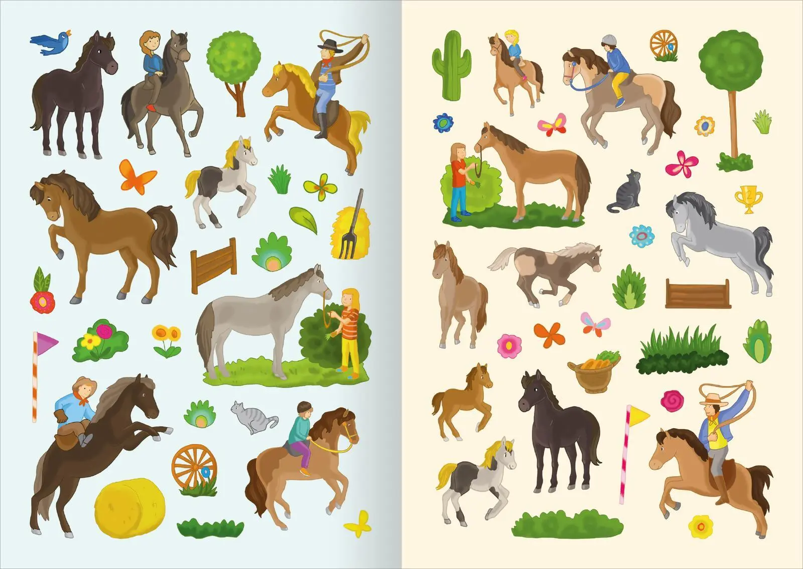 Bild: 9783845860077 | MINI-Stickerheft - Pferde | Über 200 Sticker | Isabelle Metzen | Buch