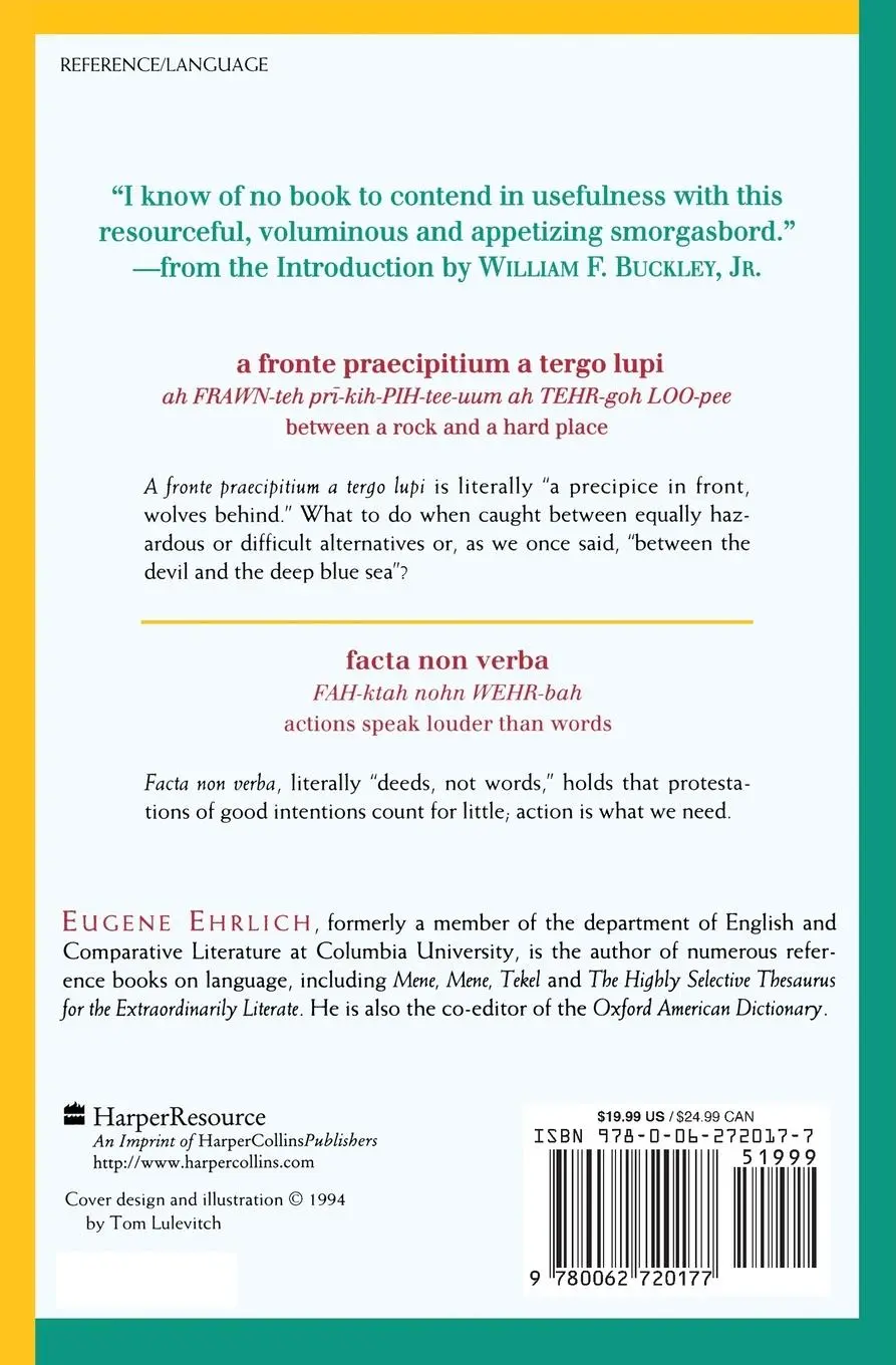 Rückseite: 9780062720177 | Amo, Amas, Amat and More | Eugene Ehrlich | Taschenbuch | Englisch