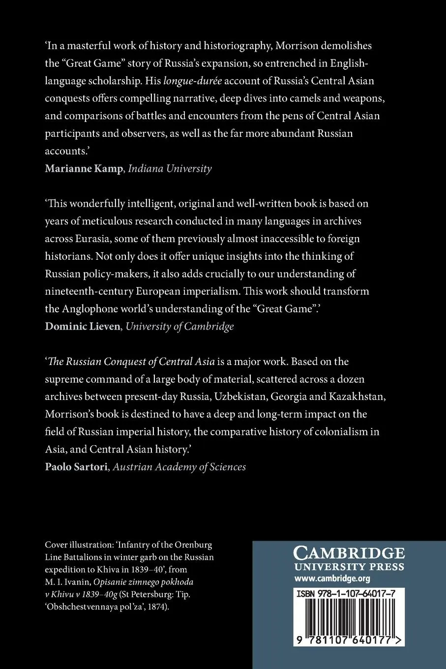 Rückseite: 9781107640177 | The Russian Conquest of Central Asia | Alexander Morrison | Buch