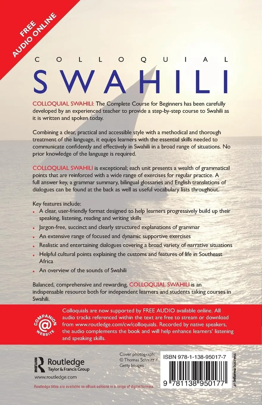 Rückseite: 9781138950177 | Colloquial Swahili | The Complete Course for Beginners | Taschenbuch