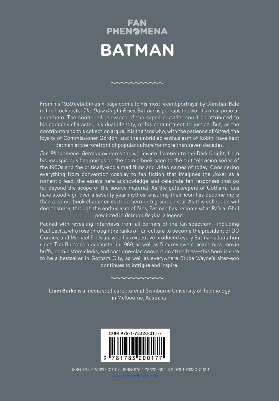 Rückseite: 9781783200177 | Fan Phenomena | Batman | Liam Burke | Taschenbuch | Englisch | 2013