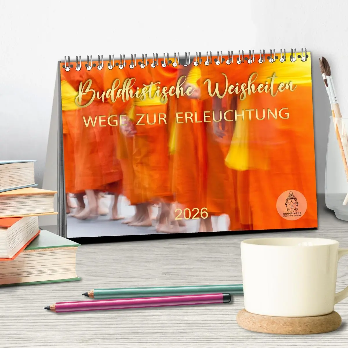 Bild: 9783457530177 | Buddhistische Weisheiten - Wege zur Erleuchtung (Tischkalender 2026...