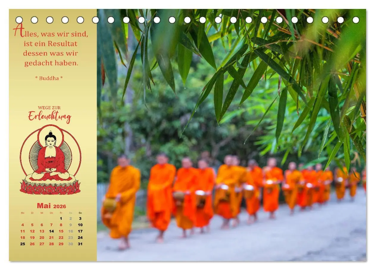 Bild: 9783457530177 | Buddhistische Weisheiten - Wege zur Erleuchtung (Tischkalender 2026...